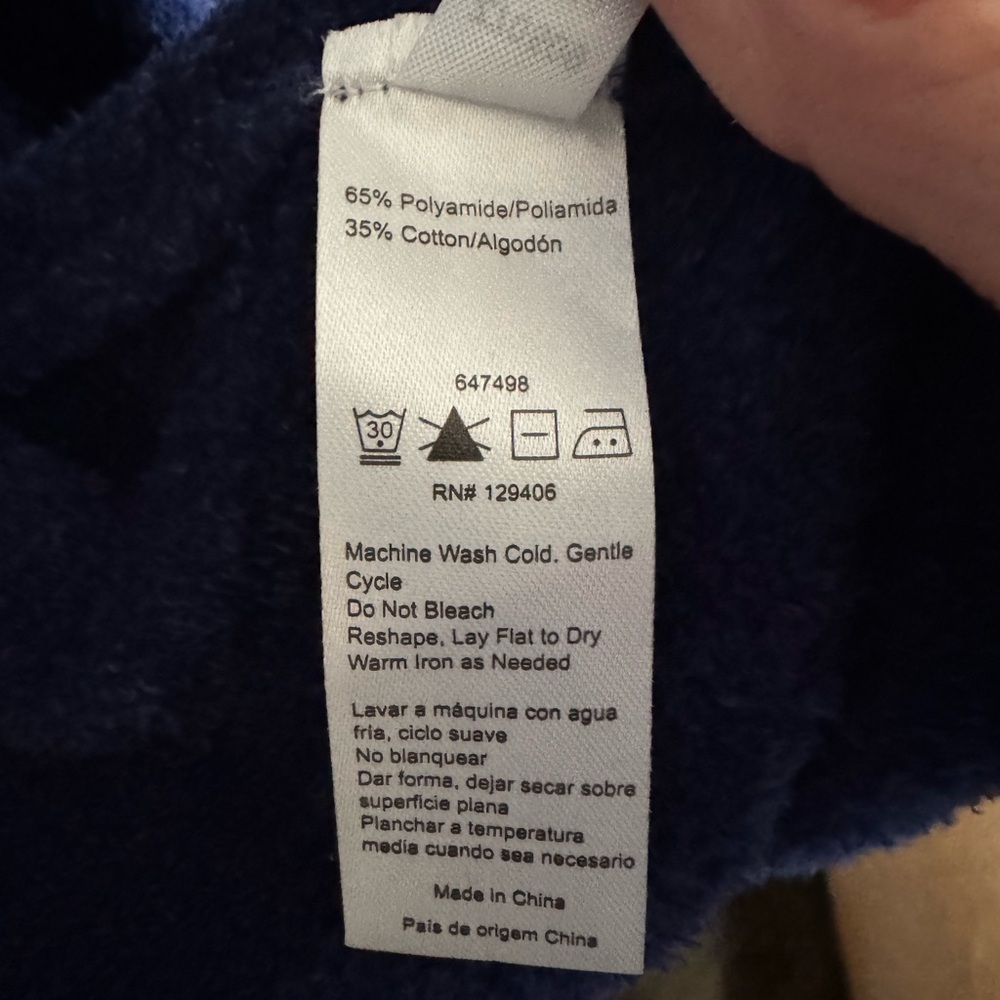 Venus Ombre Hooded Longline Open Front Cardigan Duster Pocket Sweater Blue XS - Picture 7 of 7